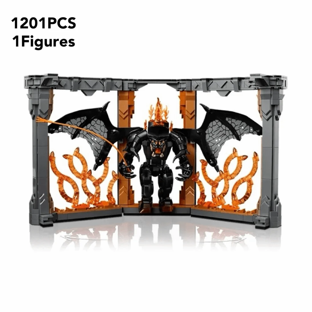 Description Picture 3 of itemCreative 10367 Balrogs Book Nook Model Building Blocks Creative Bricks Home Decoration Toys For Kids Christmas Birthday Gifts