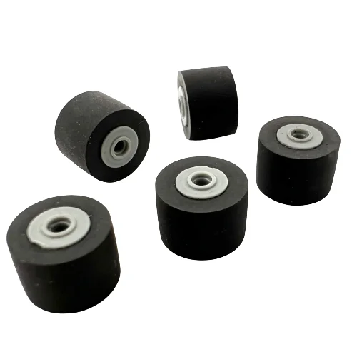 1pcs 9mmx7x6x1.5 카세트 데크 오디오 테이프 레코더 드라이브 용 고무 핀치 롤러 벨트 풀리 워크맨 스테레오 플레이어 액세서리