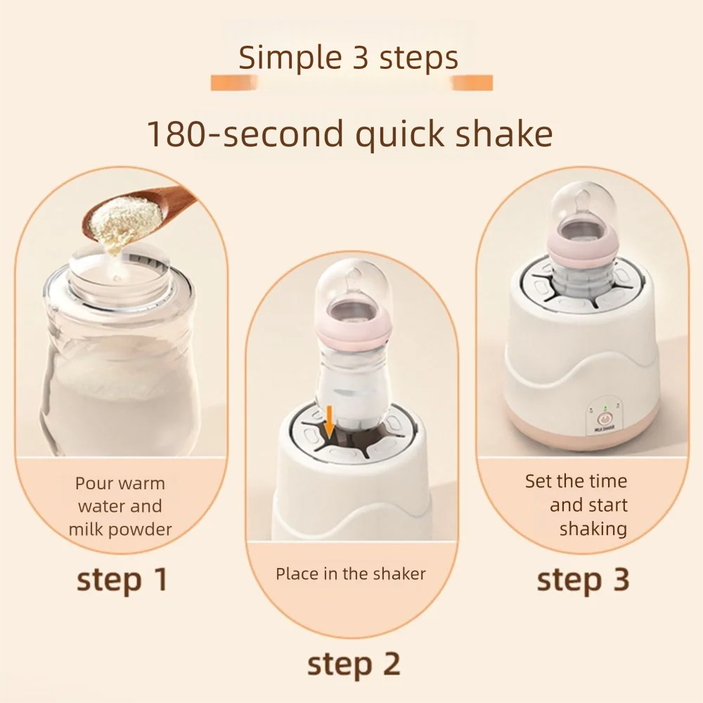 Adjustable Electric Baby Milk Blender 3 Modes Low Noise Electric Powder Mixer Without Lumps Universal Milk Preparation Machine