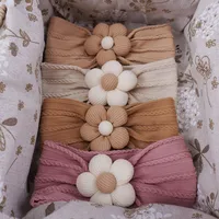 Cute Baby Headbands Flower Floral Elastic Soft Newborn Headbands For Baby Girl Children Turban Infant Kids Hair Accessories 2