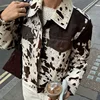 Chic Print Women Jacket Single Breasted Niche Design Jacket Fashion Turn-down Collar  2024 Autumn Winter Casual Lady Outerwear 1