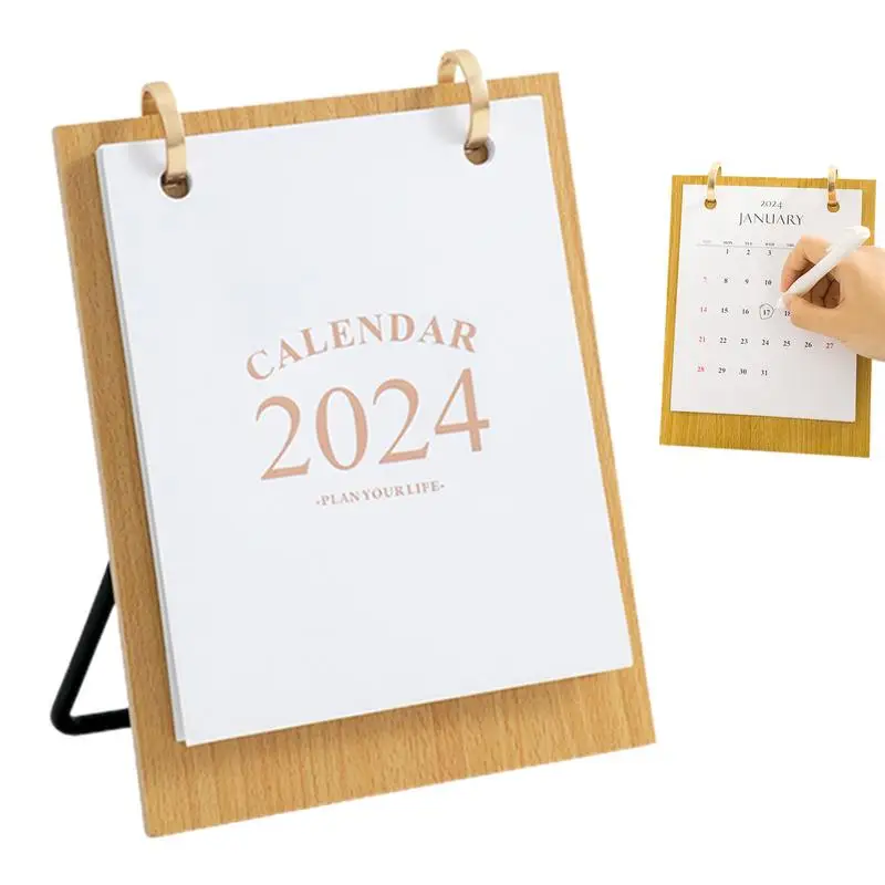 

Monthly Desktop Calendar Detachable Wooden Monthly Calendar Household Desktop Decoration For Friends Family Relatives And
