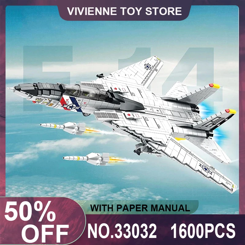 reobrix-33022-moc-military-f-14-airplane-tomcat-fighter-model-building-blocks-large-aircraft-weapons-toys-birthday-gift-for-kids