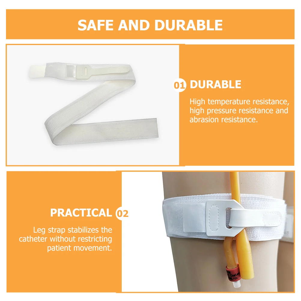 2 Pcs Catheter Strap Fixator Professional Catheters Accessories Supply Multi-function Leg White Premium