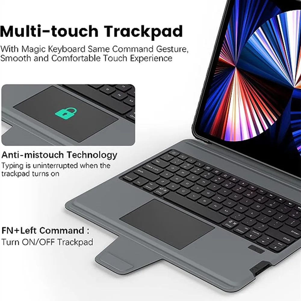 Nillkin-capa Teclado Mágico para Ipad Pro Ipad Pro 12 Bluetooth Ipad Pro 11 Air Ipad 10th Proteção de Lente - Imagem 6