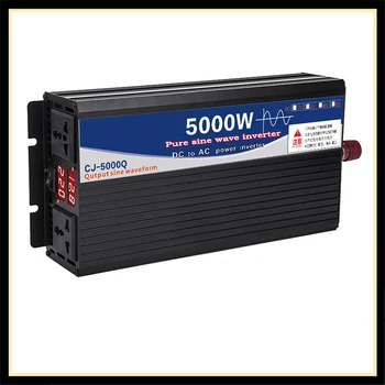 อินเวอร์เตอร์เพียวไซน์เวฟ3000W 4000W 5000W อินเวอร์เตอร์รถพลังงานแสงอาทิตย์220V พร้อมหน้าจอสี USB พร้อมจอแสดงผลหลายจอ 1