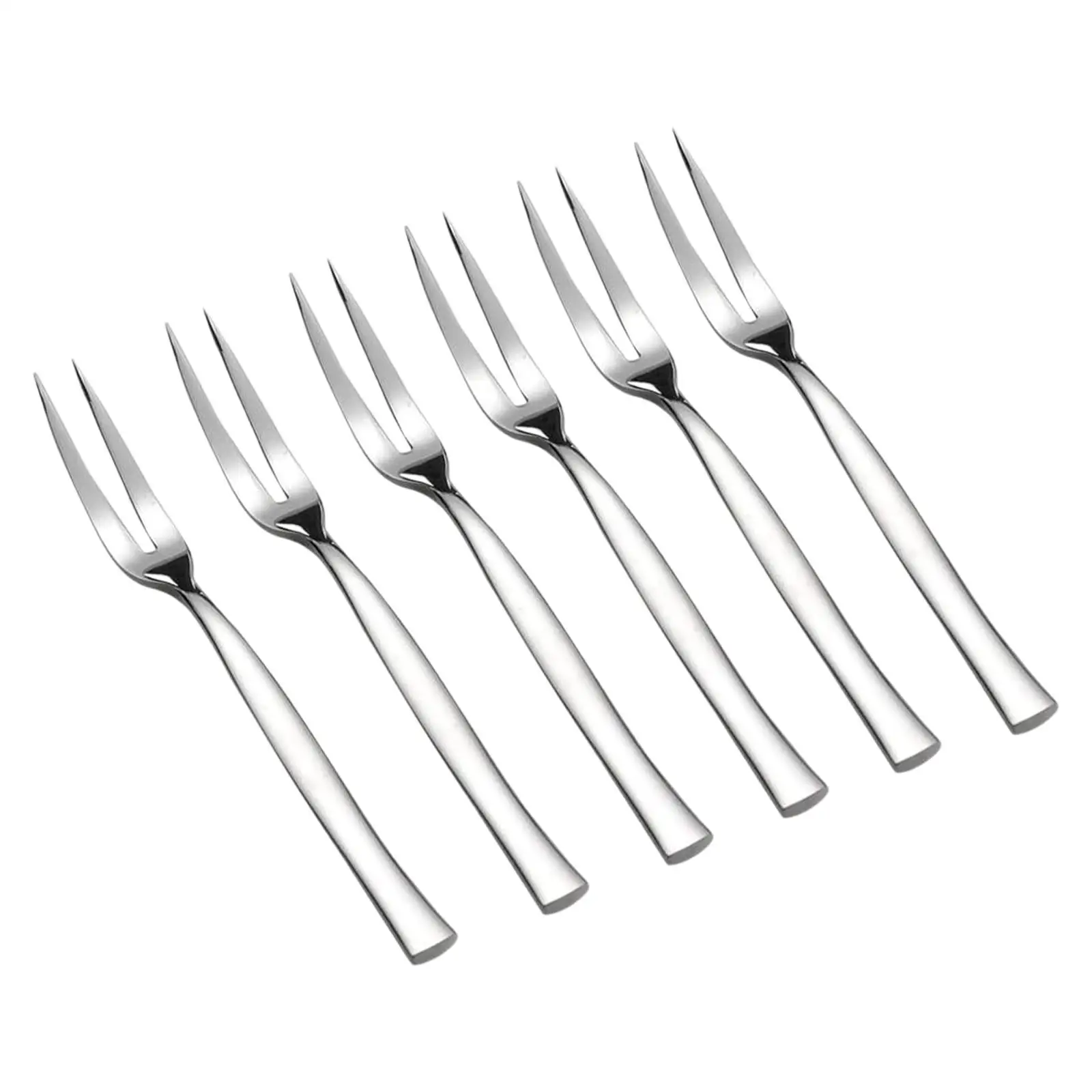 6x Fruit Dessert Forks Family Appetizer Fork Pastry Fork for Halloween Summer Parties Kitchen Accessory Wedding Party Birthdays