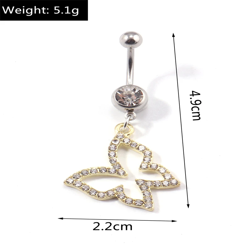 Sexy Kristalls chale Regenbogen Bauchnabel Ringe Piercing Bauch Nabel Ring für Frauen Sommer Körpers chmuck Zubehör – Detail 8
