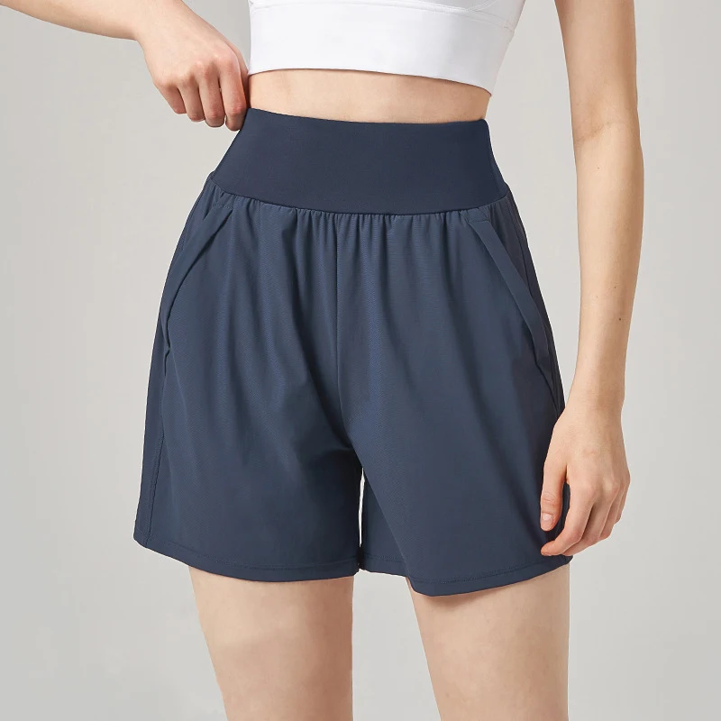 Sports shorts, women's summer fitness pants, training high waisted slimming, loose and breathable thin running