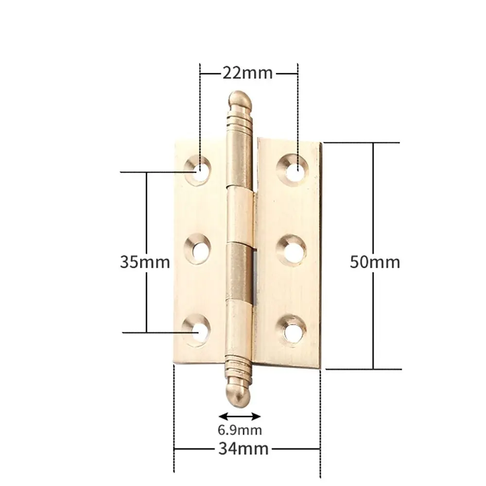 Description Picture 3 of itemWindow Accessories Door Hinges 3.5inch Multilayer Plating Cross Hinge Mute Brass Furniture Hardware Cabinet Cupboard Window Door