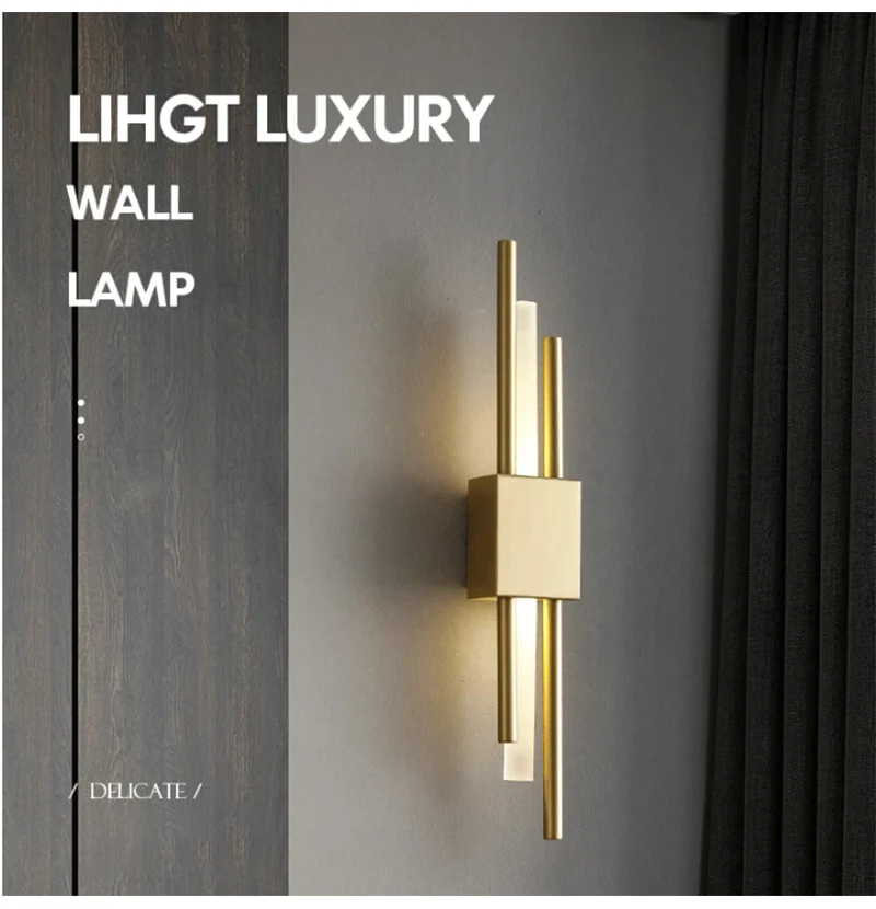 Modern Led Wall Lamp Indoor Lighting Nordic Decoration Wall Lights Living Room Corridor Bedroom Bedside Sconces Bathroom Mirror