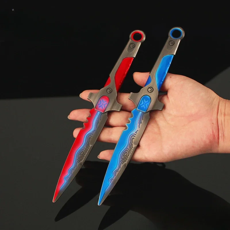 Valorant Weapon VCT LOCK//IN Misericordia Noctilucent Knife 21cm Game Peripheral Metal Model Samurai Sword Gifts Toys for Boys cosplay sword cosplay prop cosplay toy