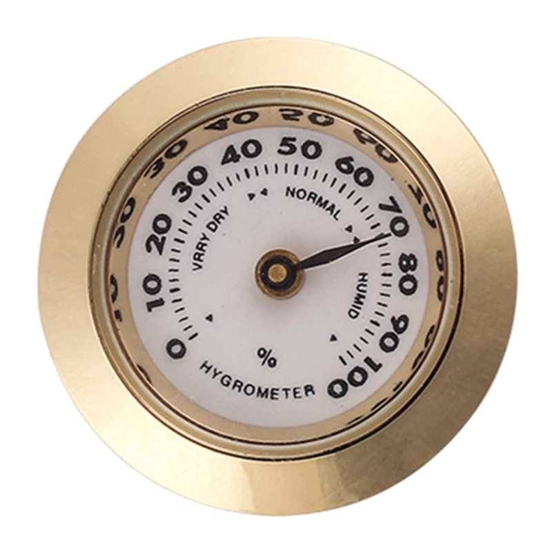 

Mini Cigar Hygrometer 28mm Small Round Tobacco Humidor Tool Accessory