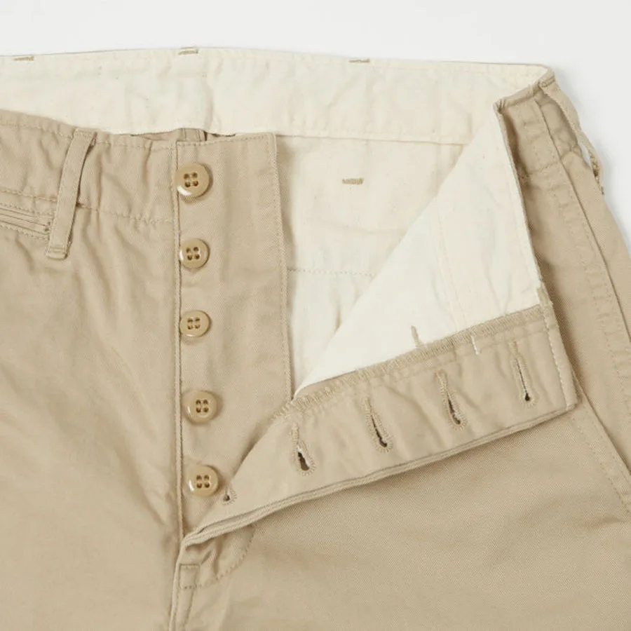 Homemade Twill cotton Khaki shorts casual pants