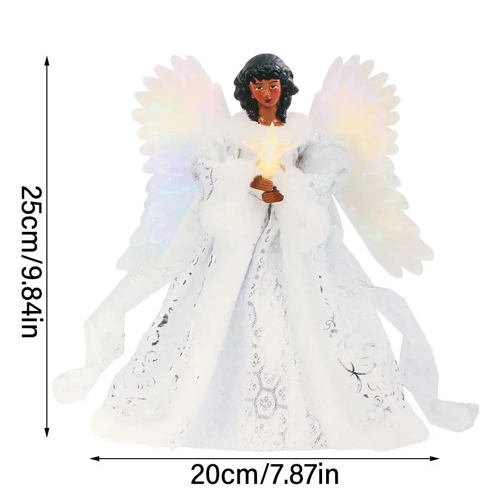 Christmas Tree Topper Angel Fairy Festive Xmas Tree Top Ornament Decoration