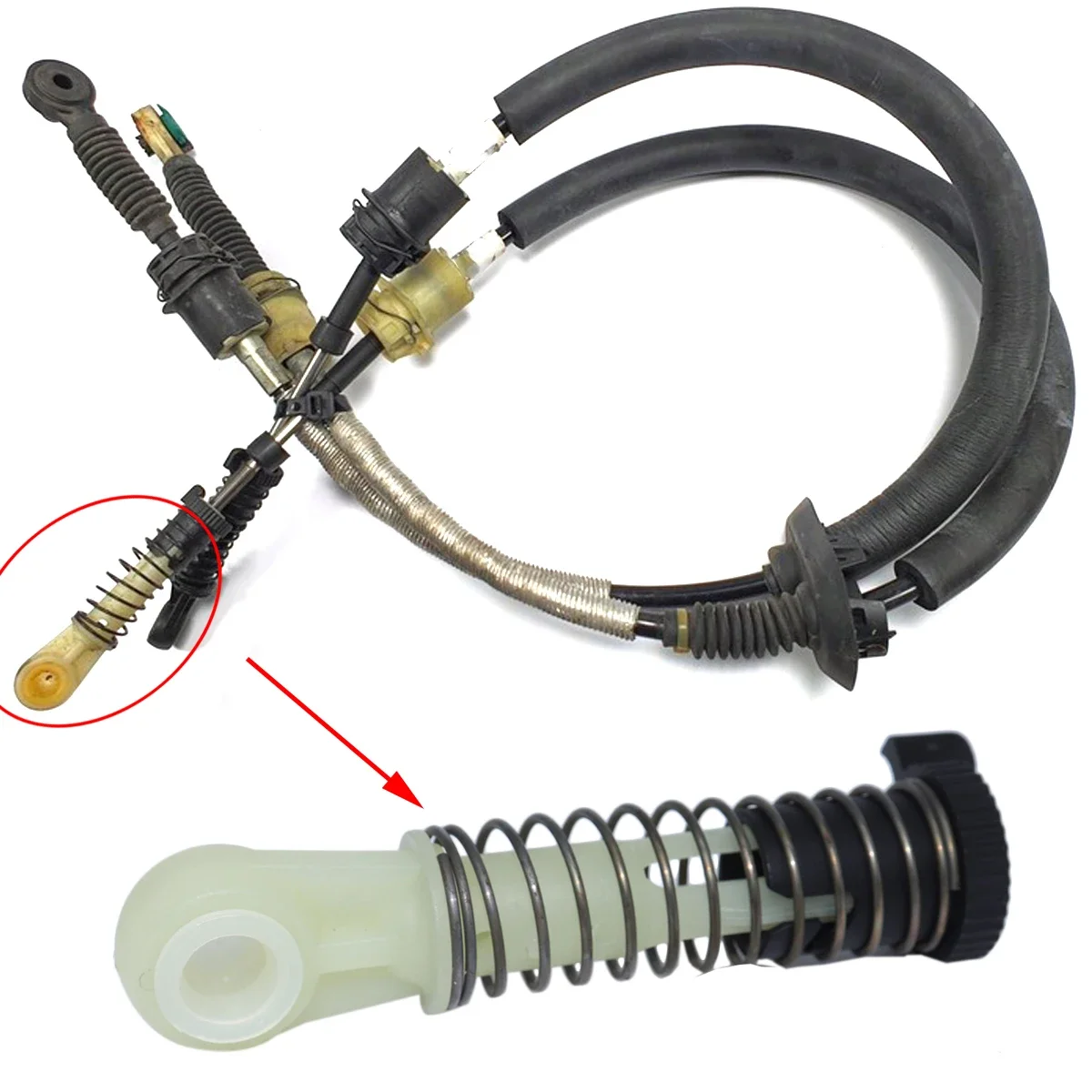 For Mercedes-Benz A-Class W169 2004-2012 Shift Cable Linkage End Connector Joint Collect Bushing Adjuster Selector Spare Parts