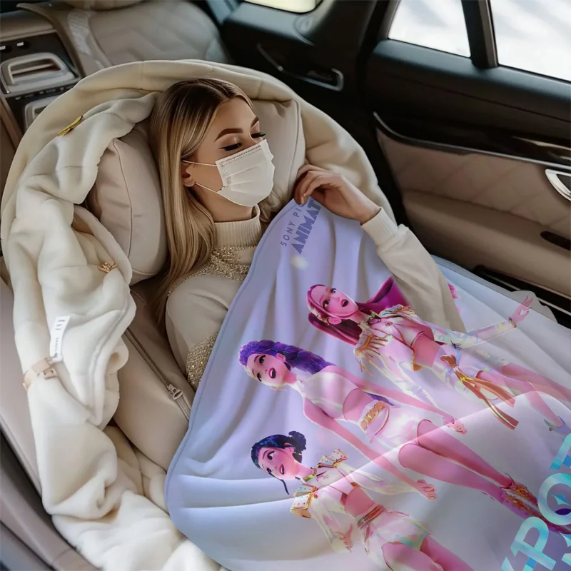 K-Pop Demon Hunters Flannel Blanket 3