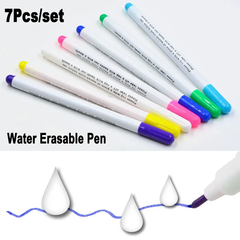 Disappearing Garment Tracing Tools  Water Erasable Pen Fabric Marker -  1-7pcs Fabric - Aliexpress