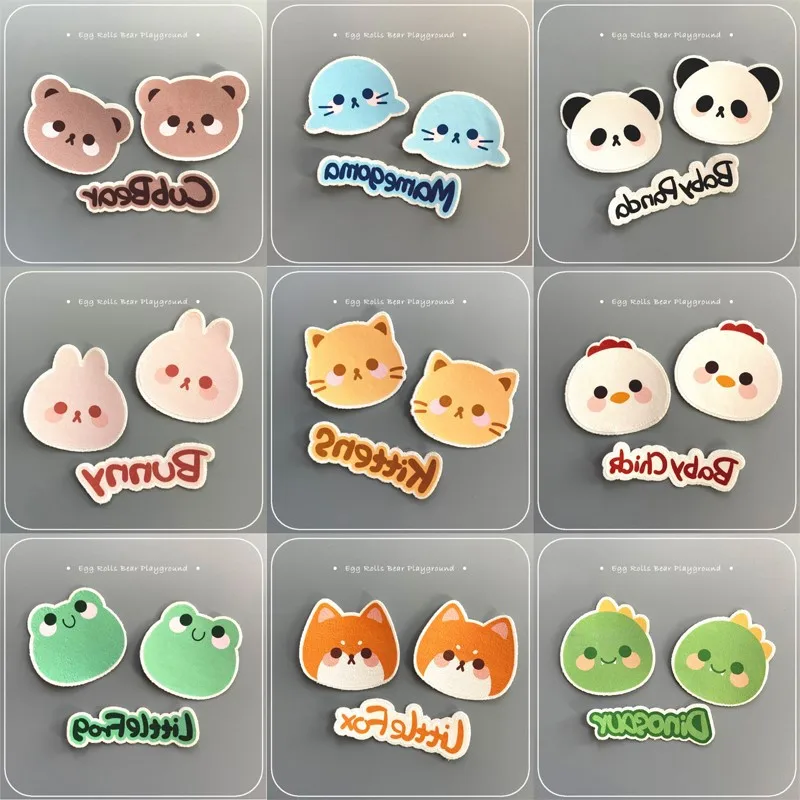 Ski Face Sticker Cartoon Animal Winter Outdoor Sports Sticker Anti-frostbite Face Protection Nose Set