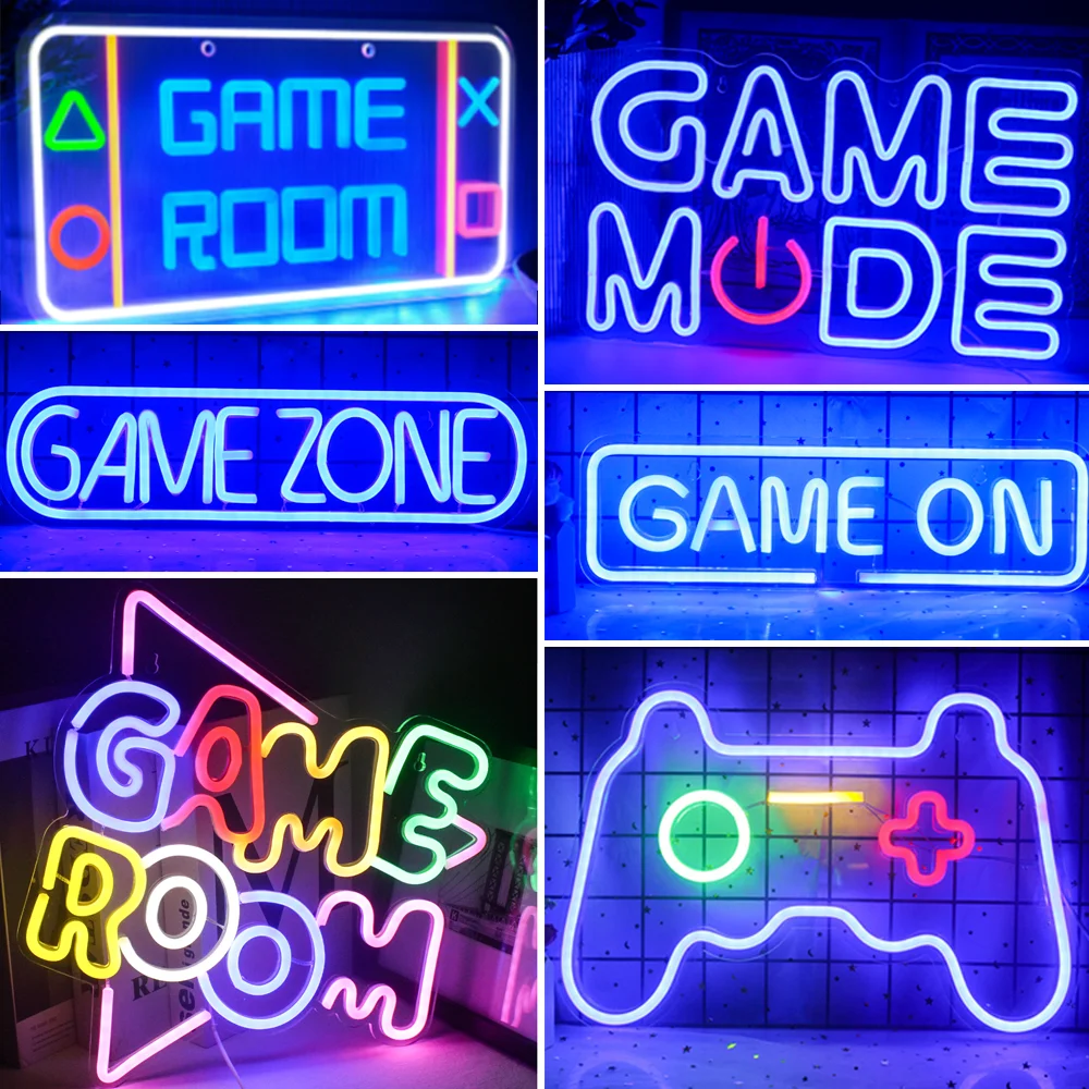 Neon Lights Signs Game Room Game Room Decoration Neon Cool Game Room Lights Led Aliexpress