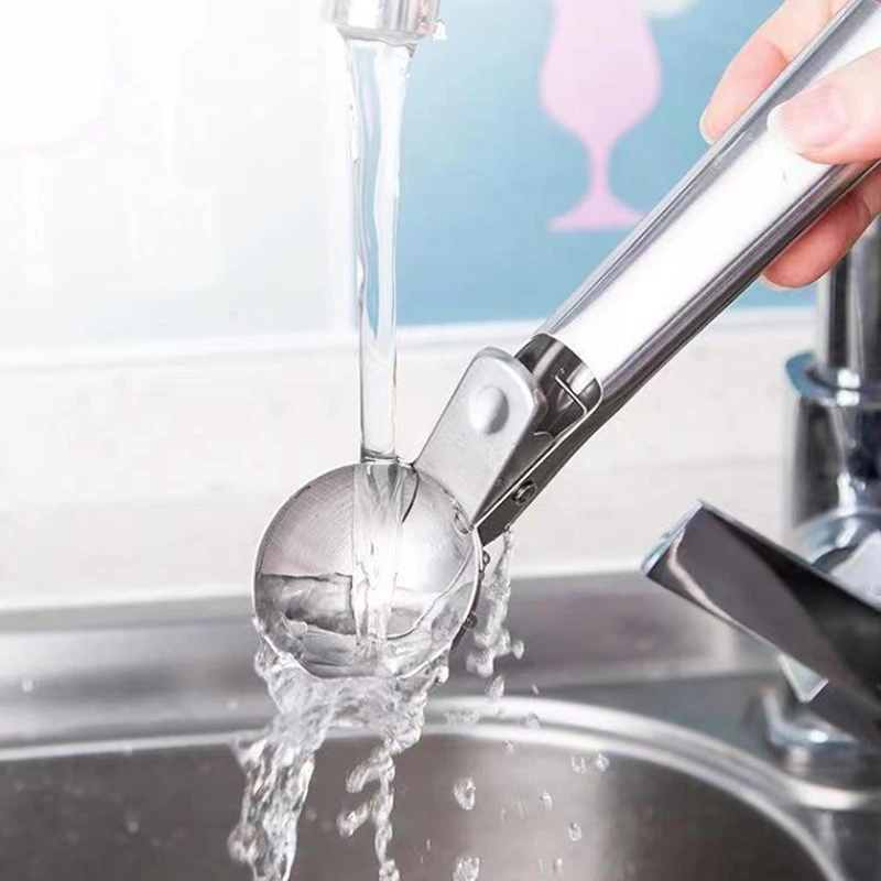 Stainless Steel Ice Cream Scoop Ice Cream Scooper with Trigger Multifunctional Fruit Scoop DIY Kitchen Supplies
