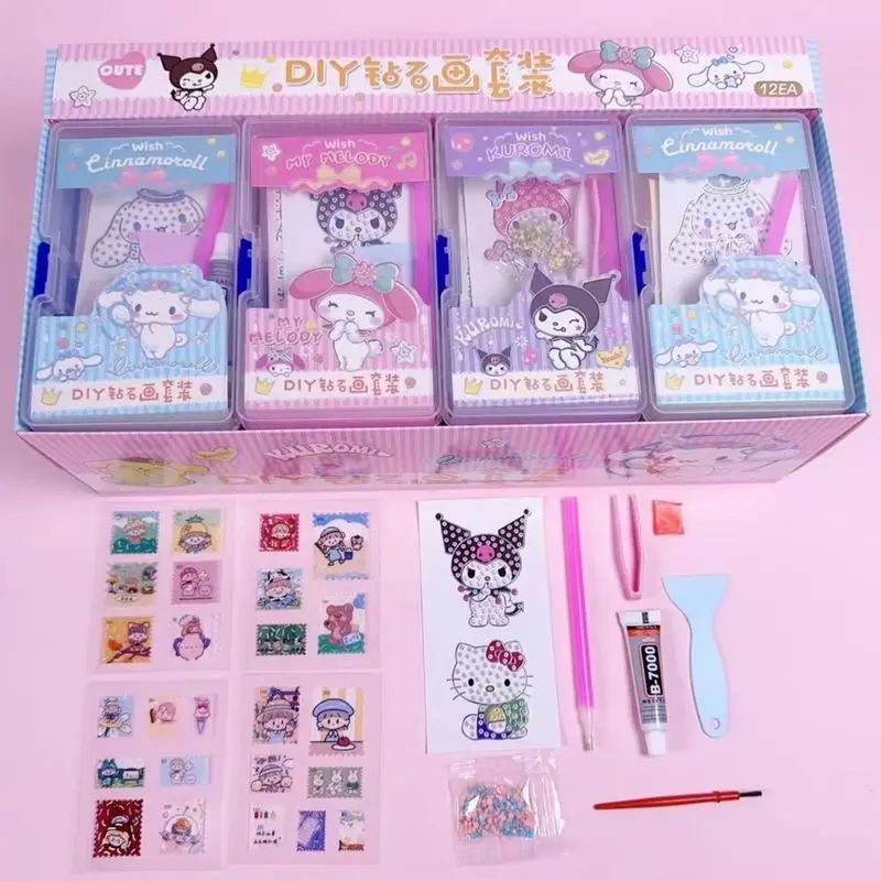 Kawaii Hello Kitty Kuromi Melody Cinnamoroll Diamond Painting Kit Cartoon  Pachacco 5d Diy Children Room Decor Handwork Toys Gift - Animation  Derivatives/peripheral Products - AliExpress