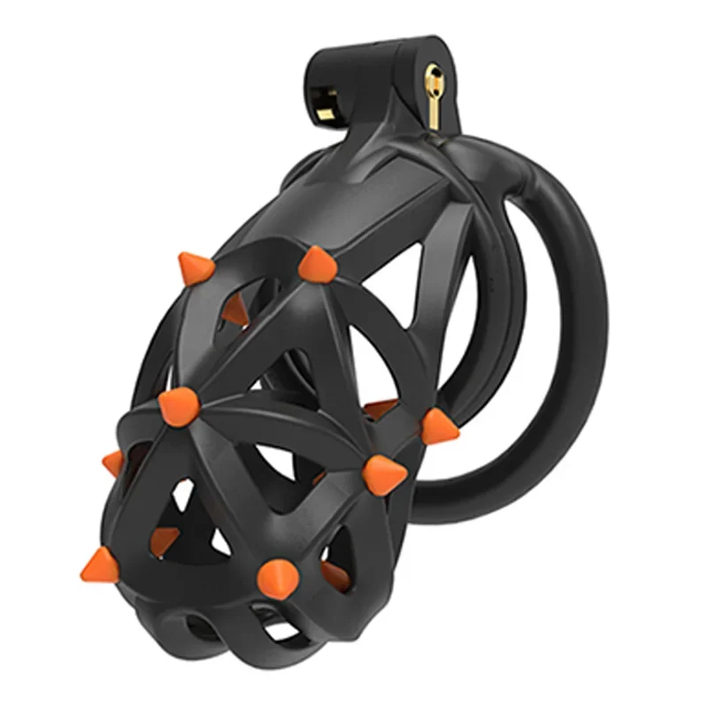 Removable Soft Spike Chastity Cage Long/Short with 4 Size Cock Ring Penis Lock Lightweight Chastity Device Male Sex Products penis chastity cage chastity lock sex toy chastity cage accessory penis cock ring