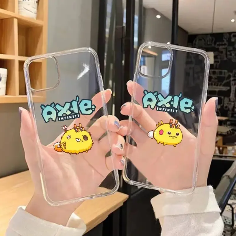 Hot Game Axie Infinity Phone Case Per Iphone 11 12 Mini 13 Pro Xs Max X 8 7 6S Plus 5 Se Xr Guscio Trasparente
