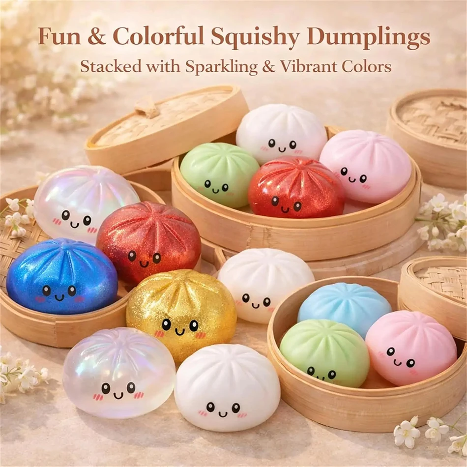 Colorful 6 Styles Glitter Dumpling 2