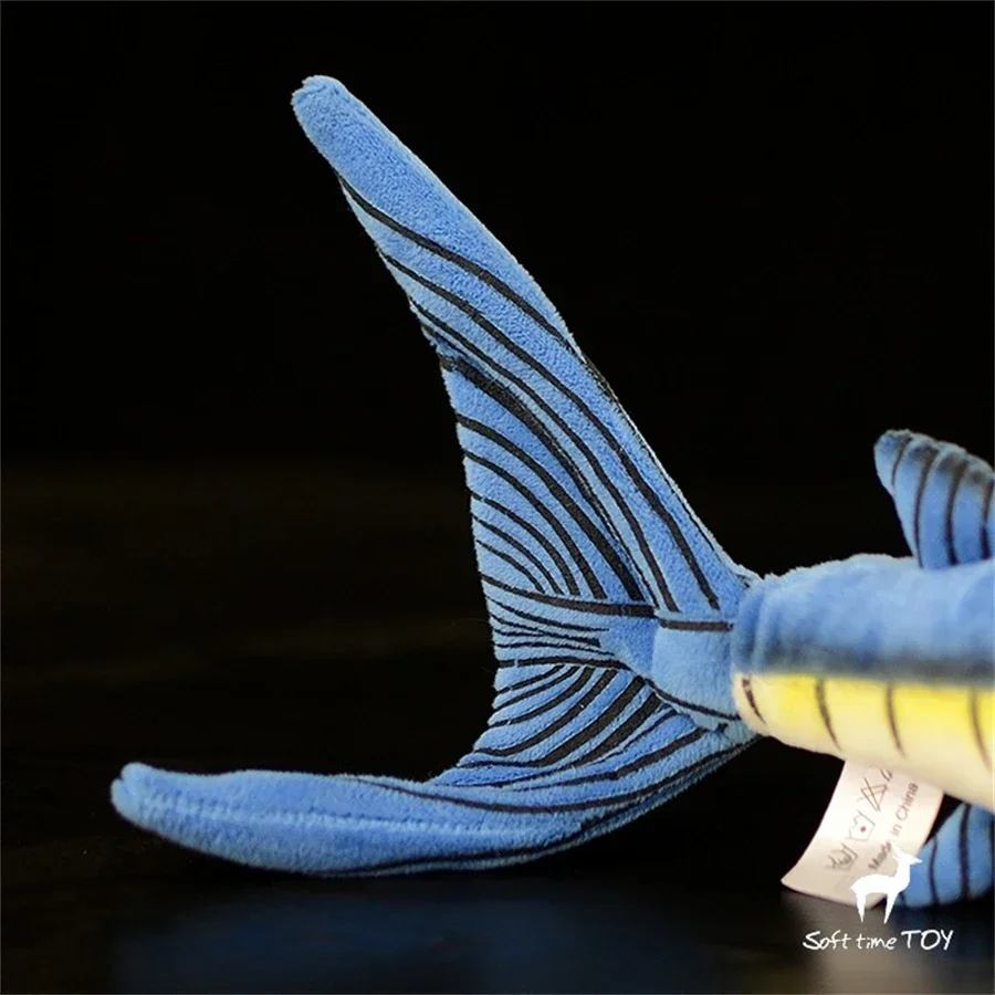 Marlin Fish Plush Toy High Fidelity Sailfish Plushie Blue Marlin Peluche Lifelike Stuffed Animals Simulation Doll Kawai Toy Gift 6