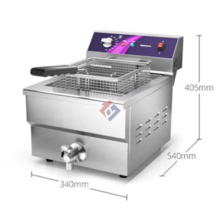 Double Tanks Double Baskets Commercial Chicken Fryer Electric Deep Fryers