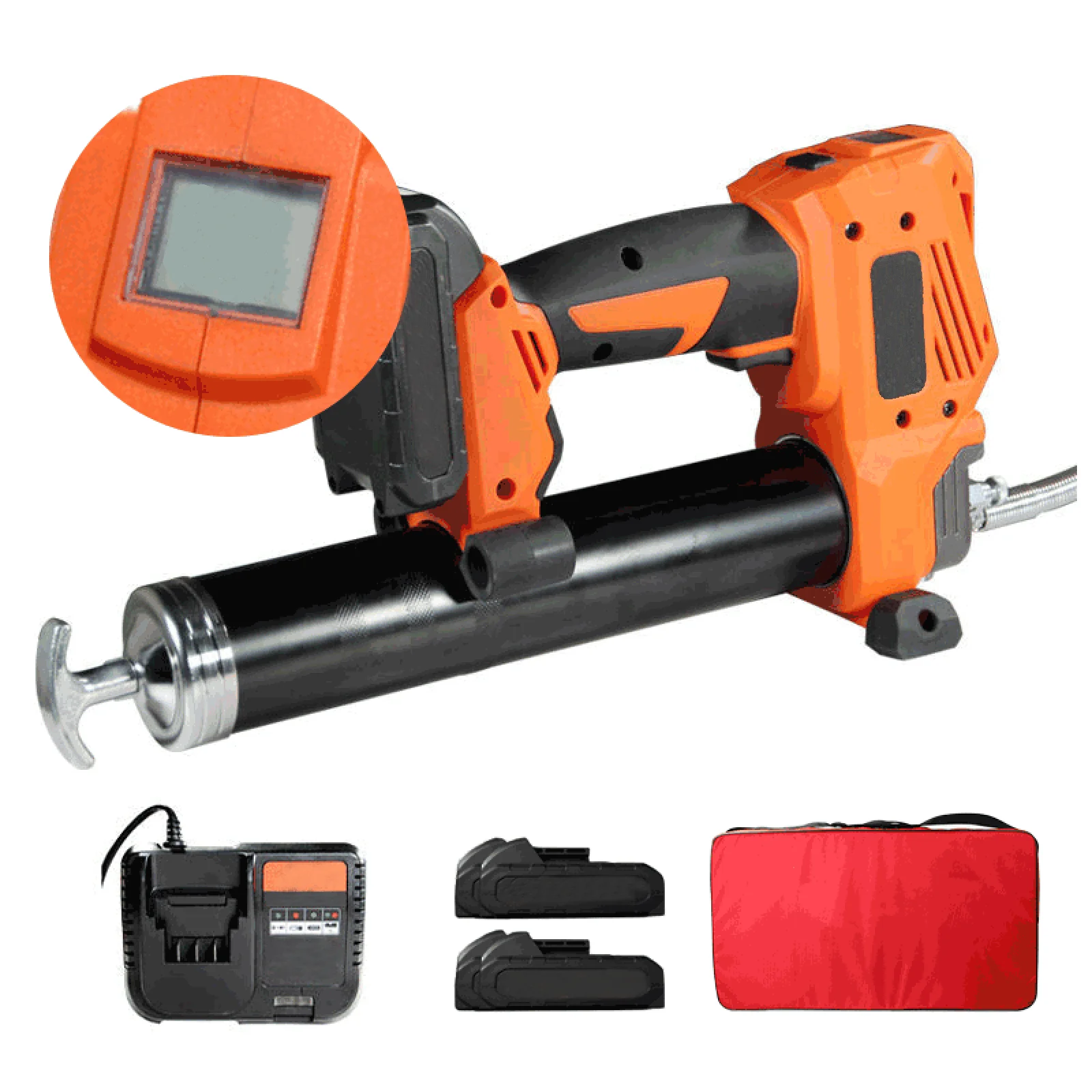 

20V Rechargeable Electric Grease Mechine High Pressure Car Lubricating Oil Refueling Power Tool Brushless Cordless Grease Gun