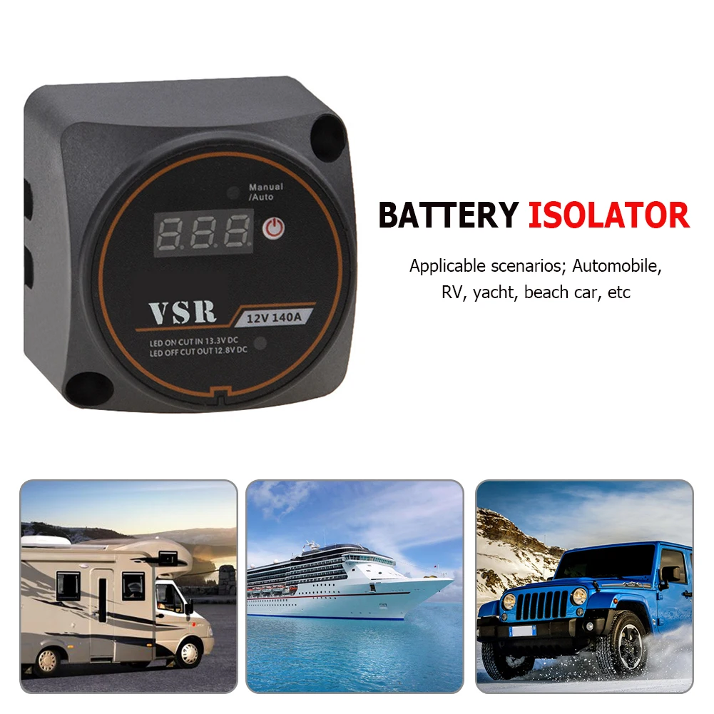 Rele 12v Isolatore Batteria Doppia 12V 140A - Relè VSR Automatico Per
