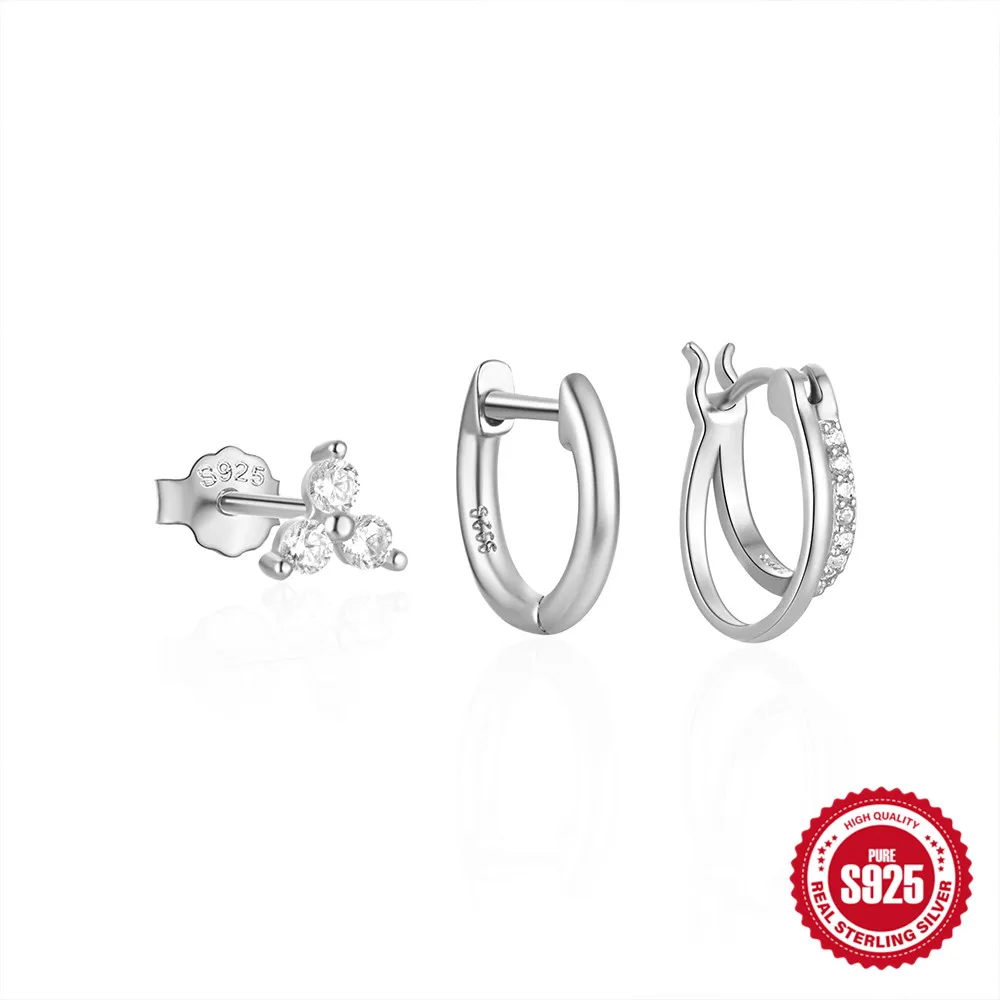 【送料無料】 Aleure Precioso レディース ピアス・イヤリング アクセサリー Aleure Precioso Sterling Silver Textured Center Hoop Earrings Sterling Silver