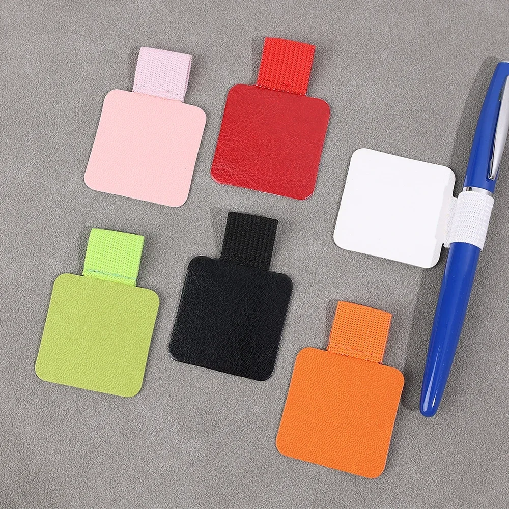 Self-adhesive Pen Clips 6/1PCS Apple iPad Tablet Notebooks Leather Pencil Clip Anti Lost Elastic Loop Pen Holder Clamp Pen Clip Pen Loop Pen Holder Pen and Brush Holder