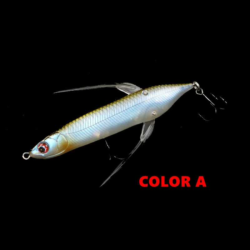 AOCLU Fishing Lures Top Water Floating Wobbler Popper 80mm 6.5g