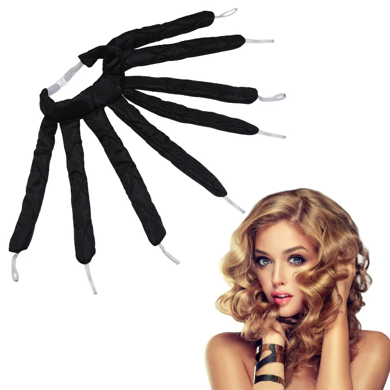 

Heatless Hair Curler No Heat Hair Rollers Lazy Curling Rod Headband Silk Ribbon Curls Soft Curlers Foam Roller Hair Styling Tool