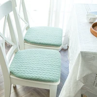 42X40CM Large Chair Cushion With Ties Ultra Soft Warm Seat Cushion For Office Car Soft Comfortable Square Seat Cushion Textile 1
