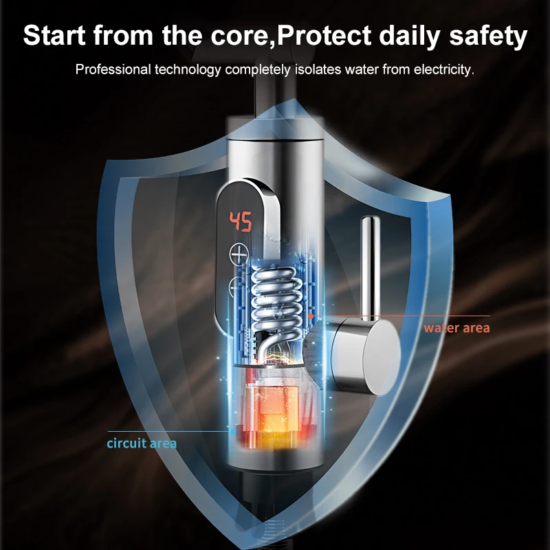 فورية الكهربائية Tankless سخان مياه دش الحمام حمام...