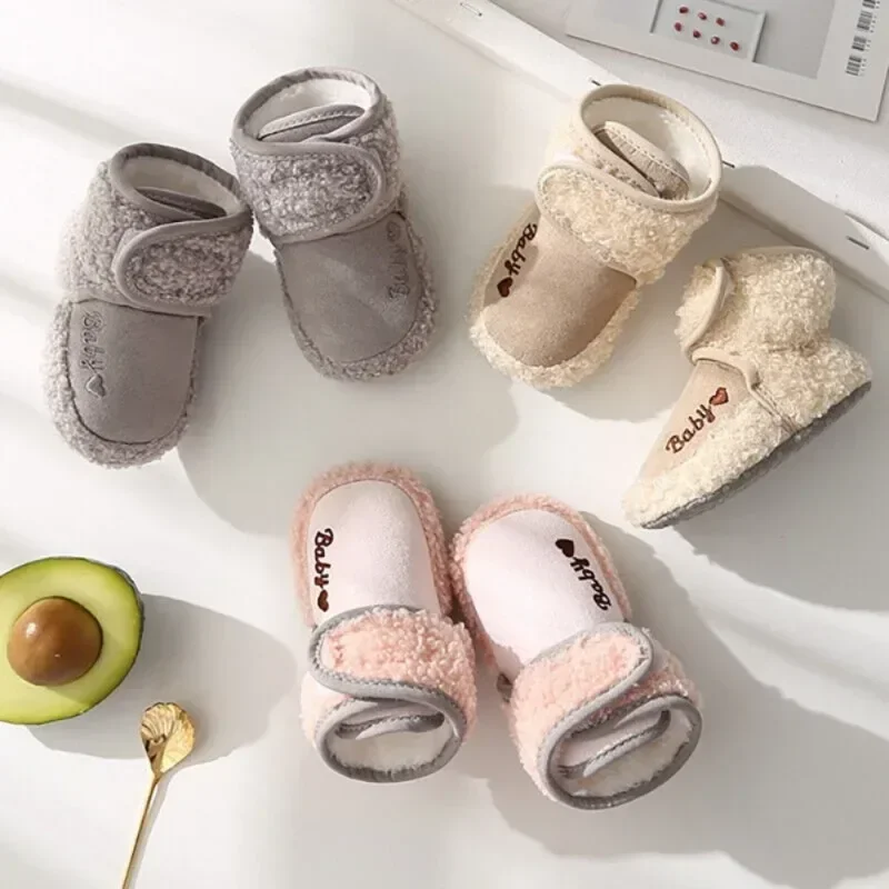 Baby Shoes Warm Infant Toddler Crib Snow Boots Soft Comfortable Infant Girls Boys Anti-Slip Socks Slipper Newborn