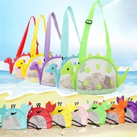 Dinosaur Beach Shell Bag Kids Beach Toys Playing Water Sand Crab Mesh Storage Shell Collecting Bag Beach Party Toys Accessories 1
