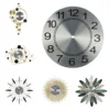 Replacement Clock Dial 9.5 Inch Clock Face DIY Quartz Wall Clock Advanced Appearance Aluminum Plate Clear Numerals 3