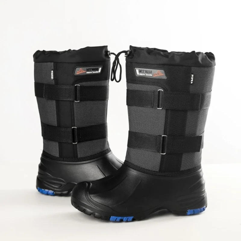 Winter Boots 2026 New Camouflage Snow Boots Men Shoes Rain Waterproof With Fur Plush Warm Male Casual Mid-Calf Work Fishing Boot - 4