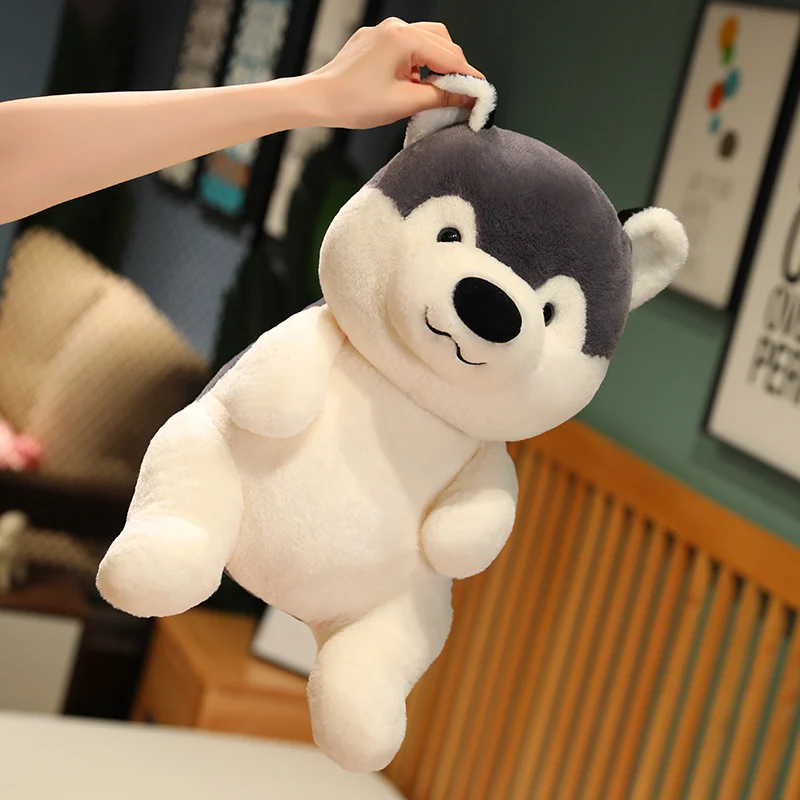 

Kawaii Soft Husky Dog Plush Toy Cartoon Stuffed Animals Plushies Doll Throw Pillow Home Comfort Cushion Christmas Decor Gifts