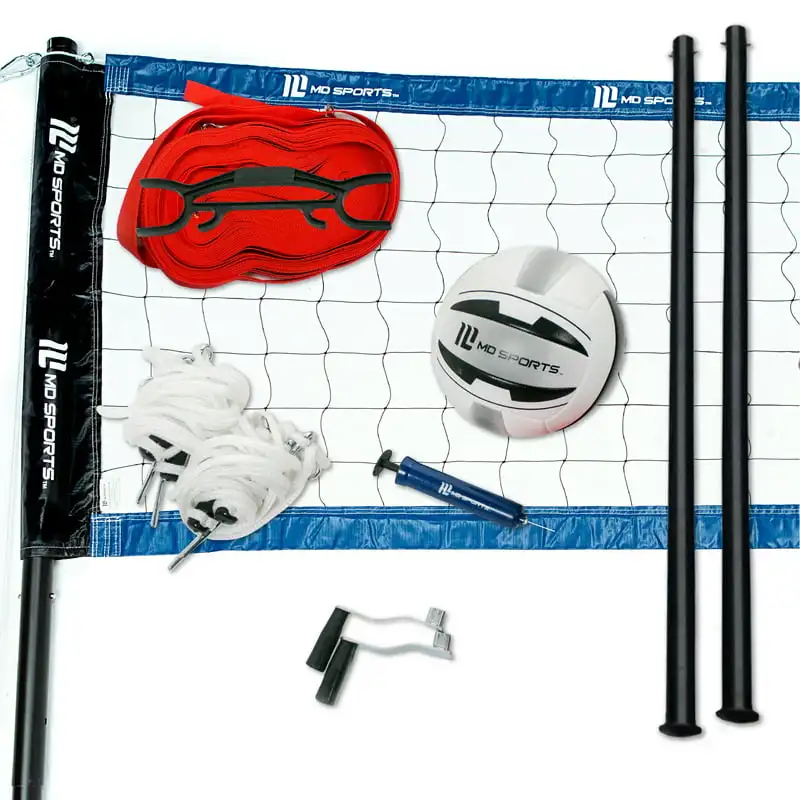 

Regulation Size Professional Aluminum Alloy Poles Volleyball Set