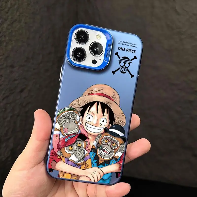 thumbnail image 1 of One Anime Pieces funda de teléfono Luffys para Apple iPhone 15 Pro Max 14 Pro 13 12 11 Pro Max 14 Plus, cubierta protectora a prueba de golpes, 1 of 5