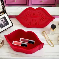 Lip Shaped Box Lip Balm Containers Jewelry Case Decorative Lipstick Storage Box Desktop Hairpin Storage Organizer For Birthday 1