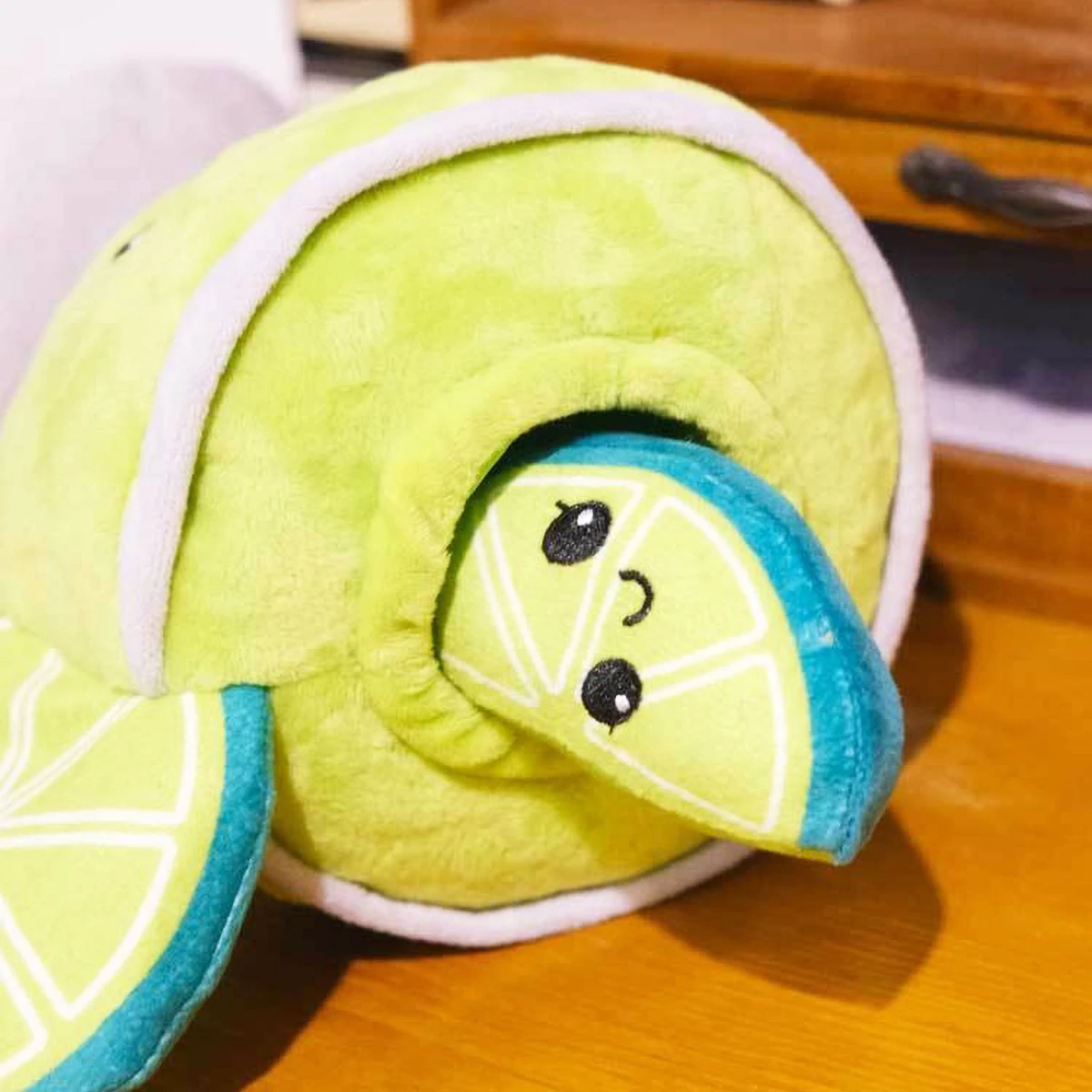 Lemon themed plush cat toy set - High footed cup with squeaking lemon slices interactive cat teasing plush toy