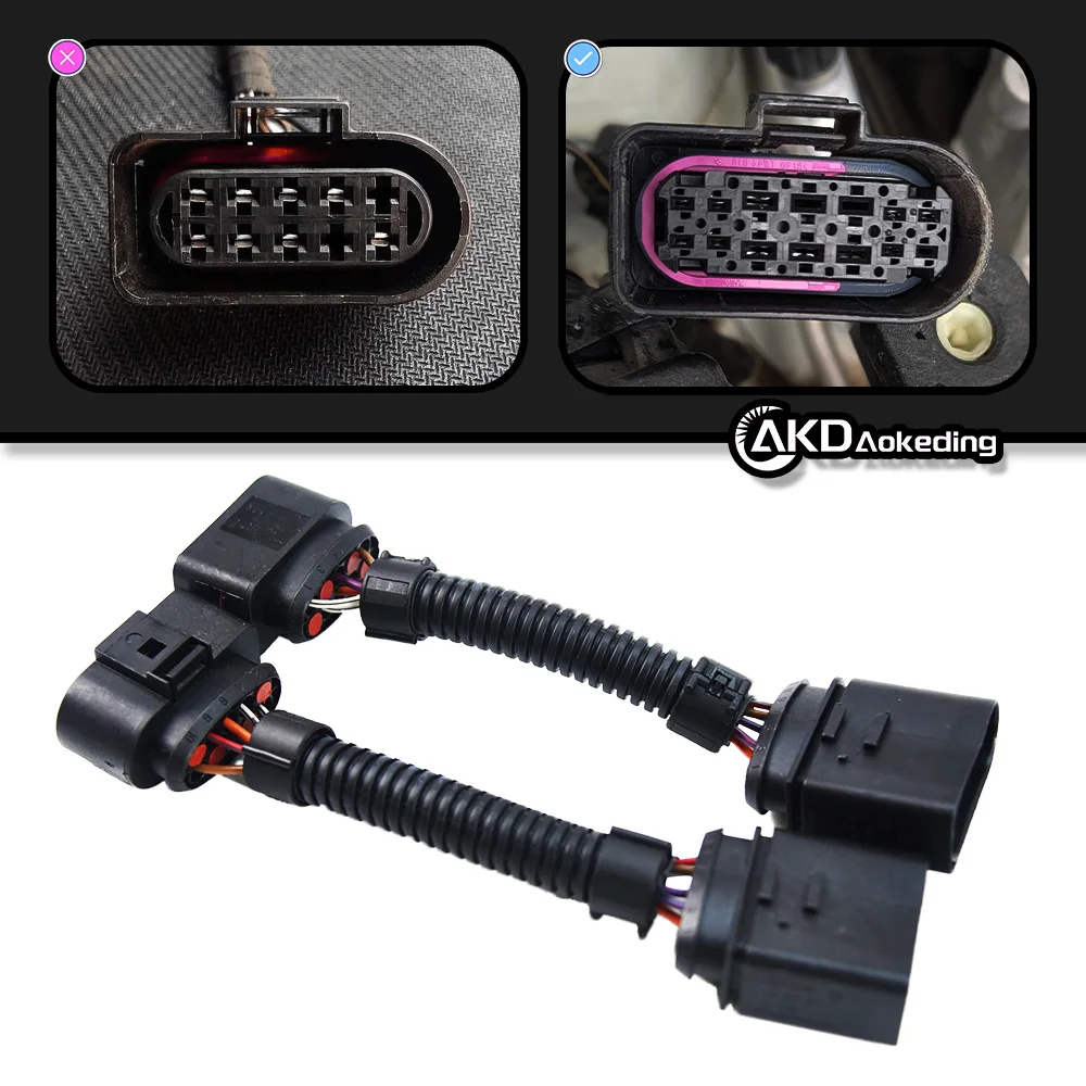 

Car Model Headlight Adapter For Golf 7 6 Golf7 MK7 MK6 Headlights Connector 14 Pins Update To Golf 7.5 Head Light R-line