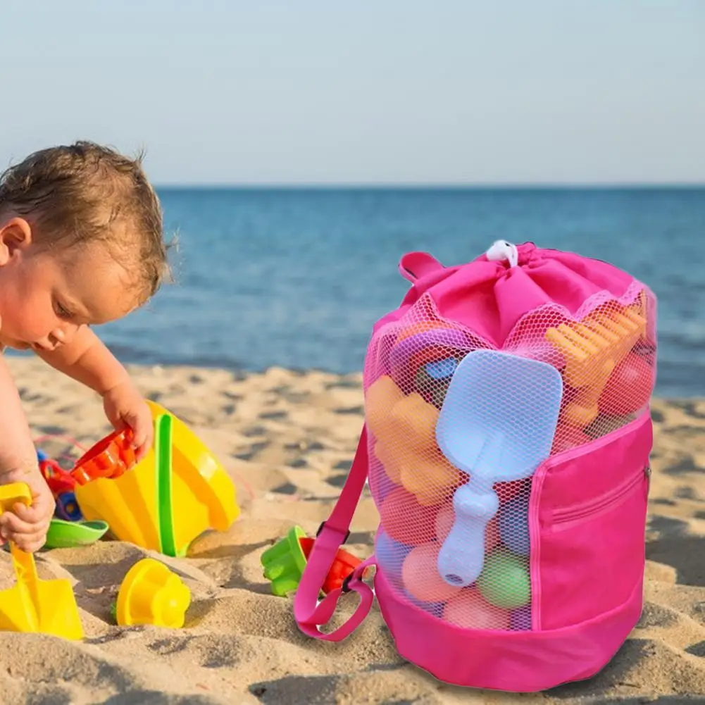 Children Sand Away Protable Mesh Bag Kids Toys Storage Bags Swimming